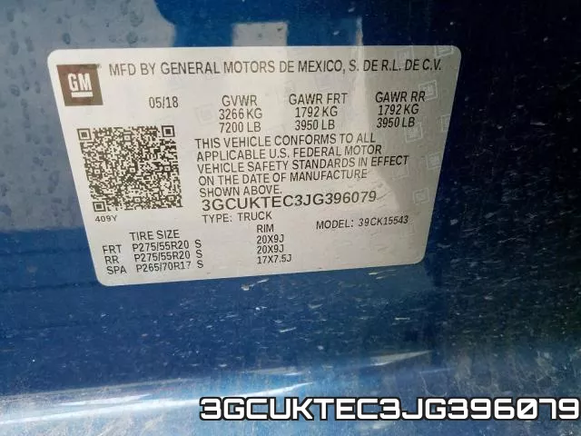 3GCUKTEC3JG396079 фото 2