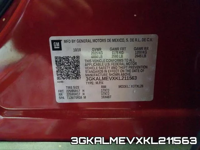 3GKALMEVXKL211563 фото 2