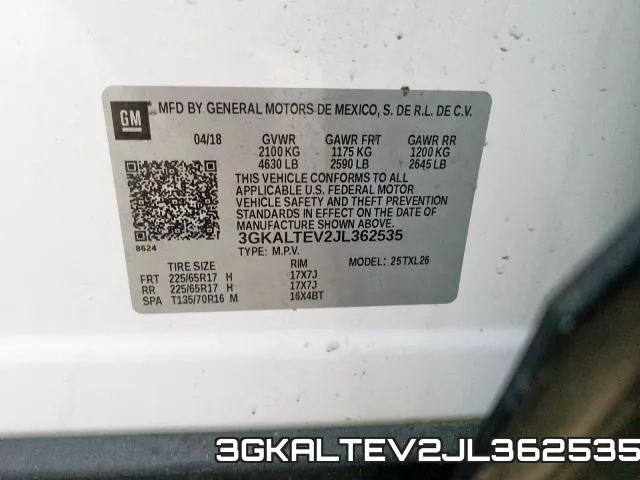 3GKALTEV2JL362535 фото 2