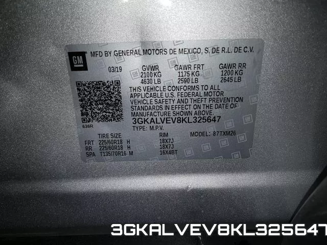 3GKALVEV8KL325647 фото 2