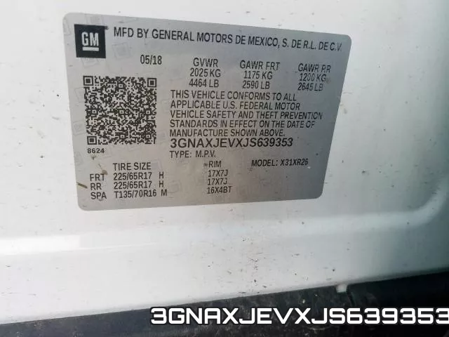 3GNAXJEVXJS639353 фото 2