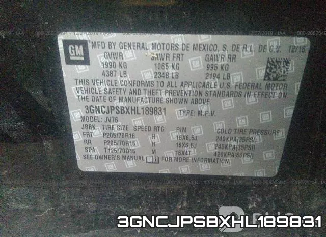 3GNCJPSBXHL189831 фото 10