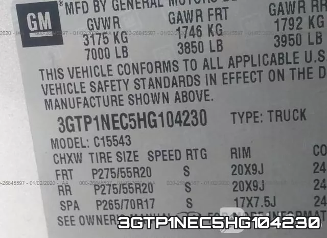 3GTP1NEC5HG104230 фото 10