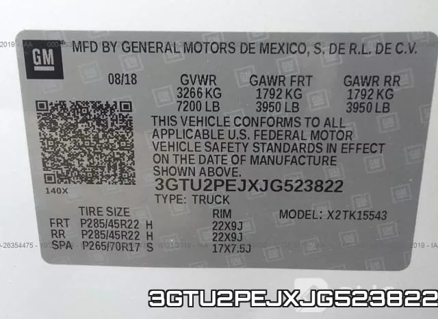 3GTU2PEJXJG523822 фото 10
