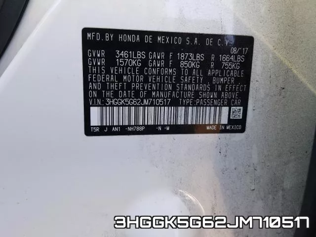 3HGGK5G62JM710517 фото 2