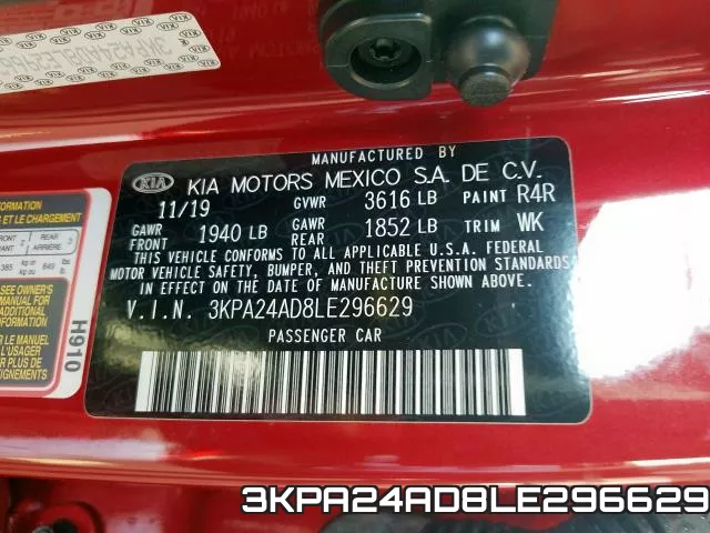 3KPA24AD8LE296629 фото 2