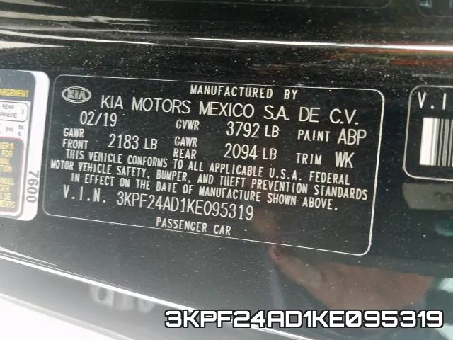 3KPF24AD1KE095319 фото 2