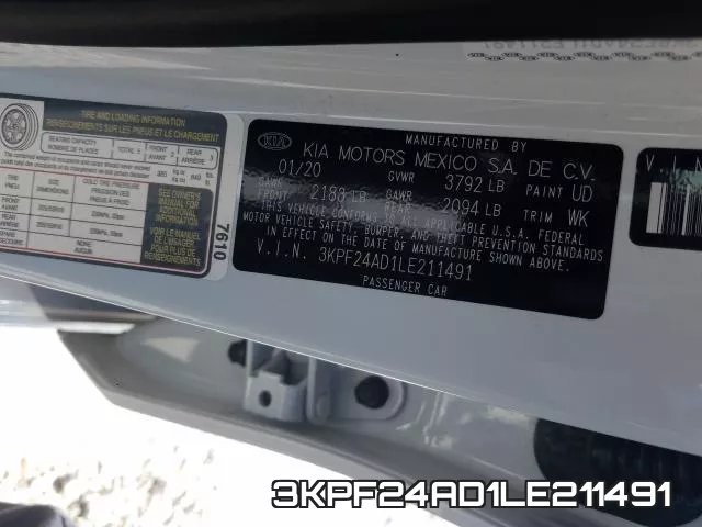 3KPF24AD1LE211491 фото 2