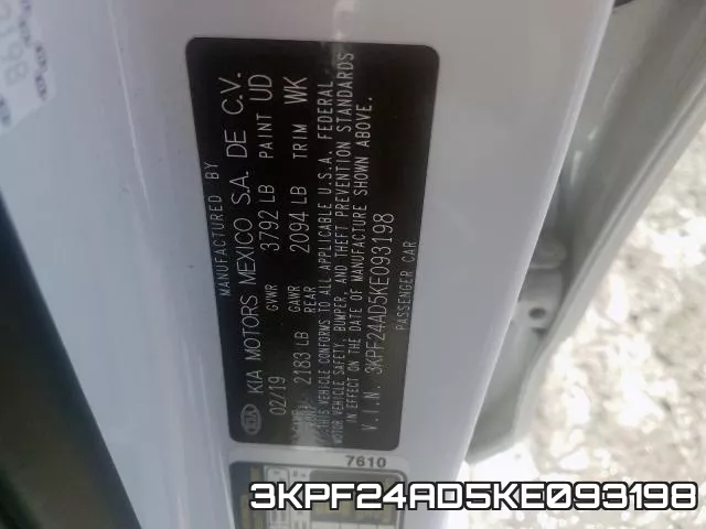 3KPF24AD5KE093198 фото 2