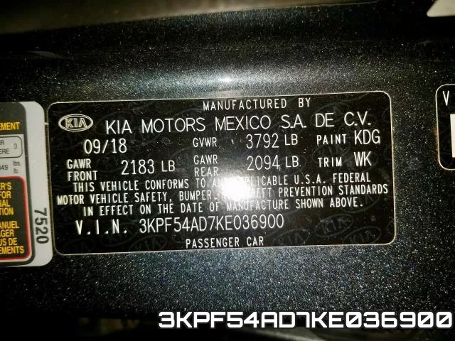 3KPF54AD7KE036900 фото 2