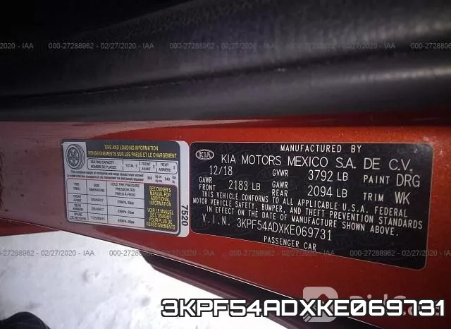 3KPF54ADXKE069731 фото 10