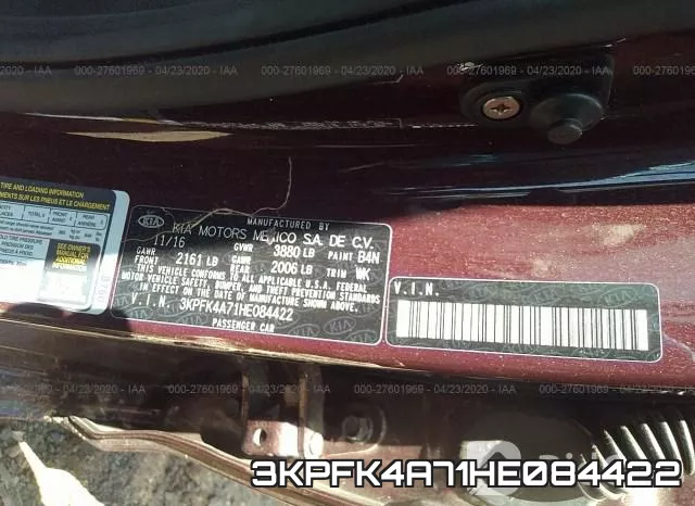 3KPFK4A71HE084422 фото 10