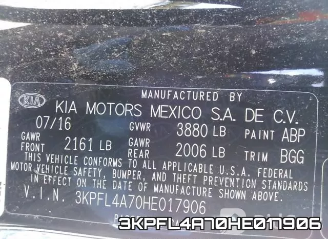 3KPFL4A70HE017906 фото 10