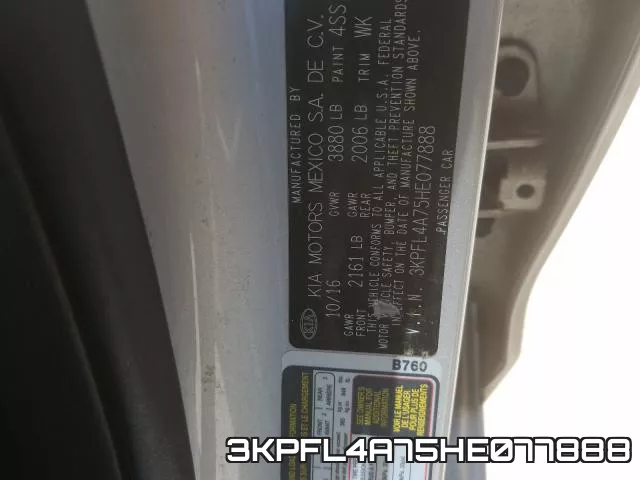 3KPFL4A75HE077888 фото 2