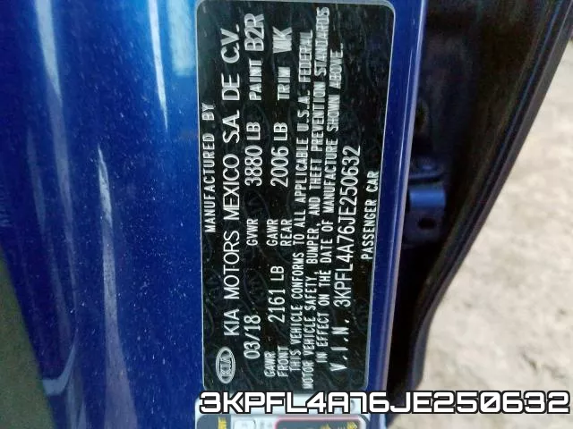 3KPFL4A76JE250632 фото 2