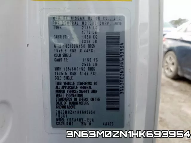 3N63M0ZN1HK693954 фото 2
