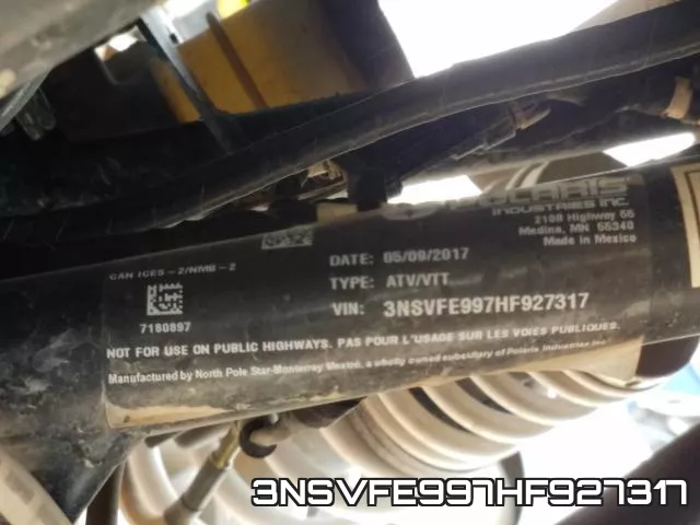 3NSVFE997HF927317 фото 2
