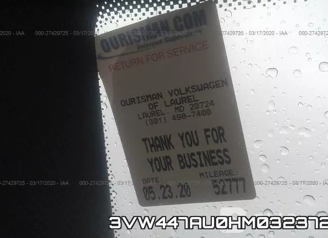 3VW447AU0HM032372 фото 8