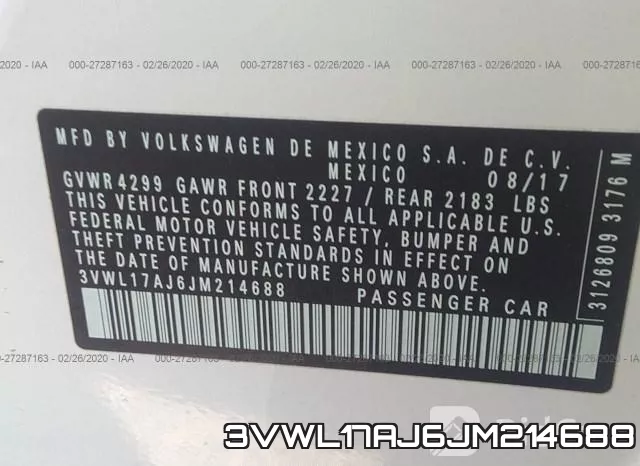 3VWL17AJ6JM214688 фото 10