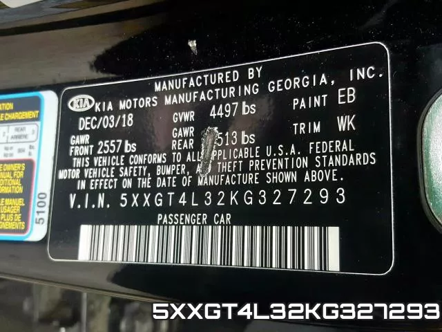 5XXGT4L32KG327293 фото 2