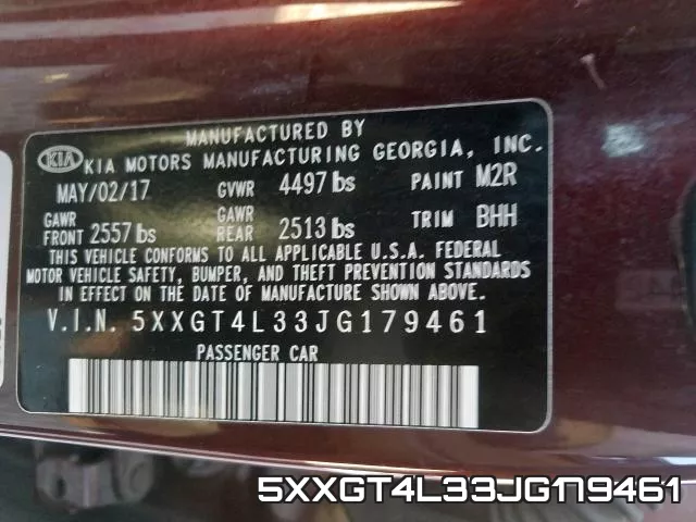 5XXGT4L33JG179461 фото 2