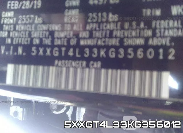 5XXGT4L33KG356012 фото 10