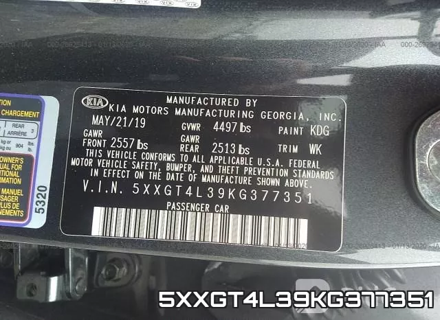 5XXGT4L39KG377351 фото 10