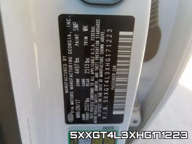 5XXGT4L3XHG171223 фото 2