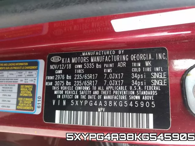 5XYPG4A38KG545905 фото 2
