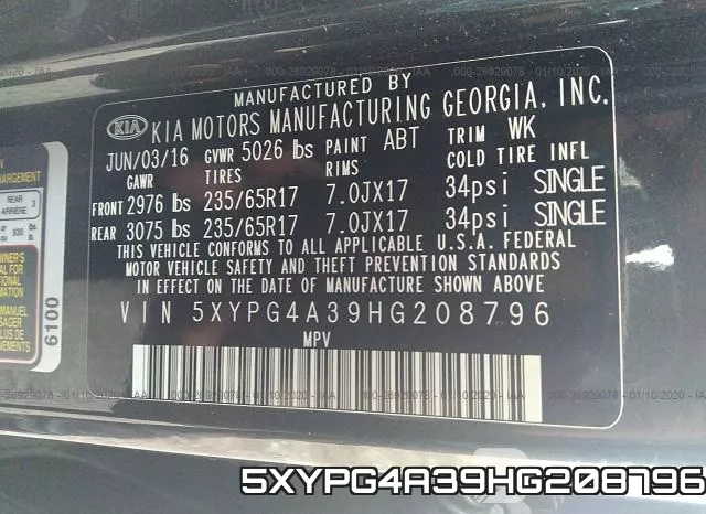 5XYPG4A39HG208796 фото 10
