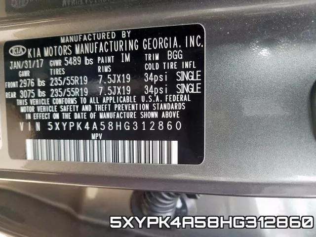 5XYPK4A58HG312860 фото 2