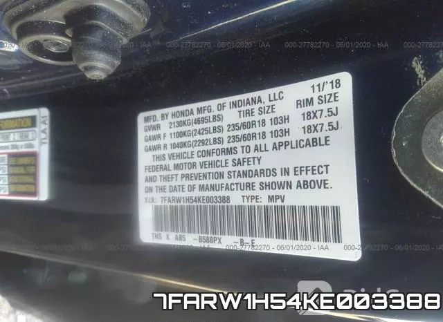 7FARW1H54KE003388 фото 10