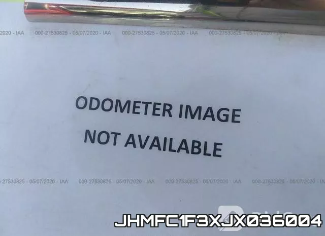 JHMFC1F3XJX036004 фото 8