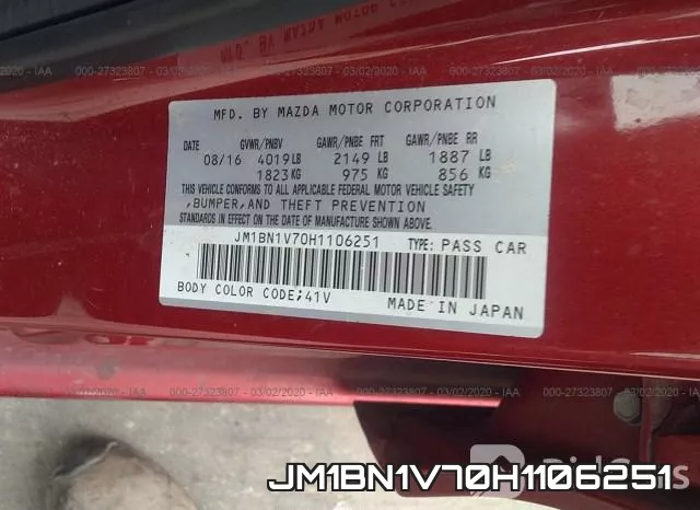 JM1BN1V70H1106251 фото 10