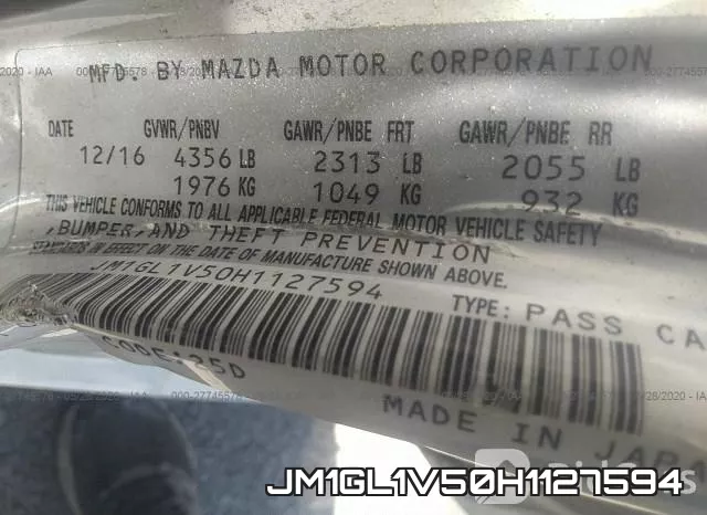 JM1GL1V50H1127594 фото 10
