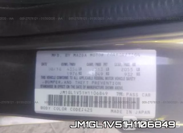 JM1GL1V51H1106849 фото 10
