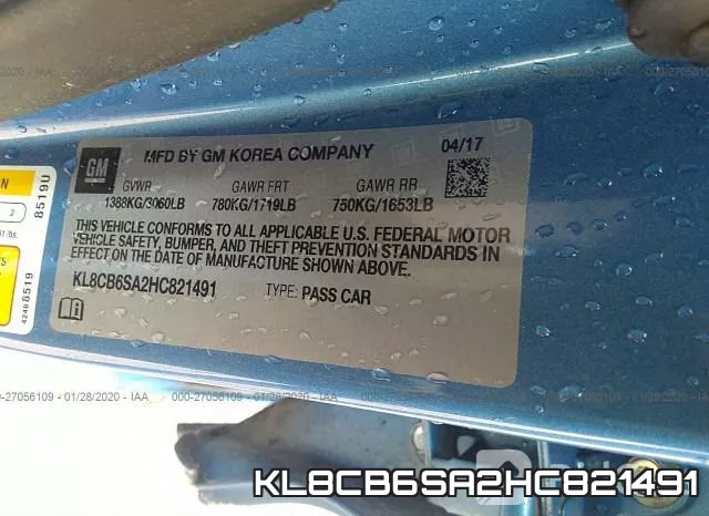 KL8CB6SA2HC821491 фото 10