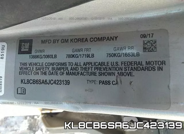 KL8CB6SA6JC423139 фото 10