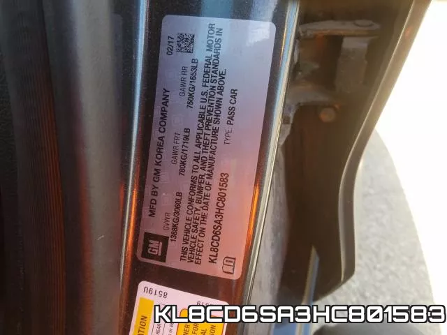 KL8CD6SA3HC801583 фото 2