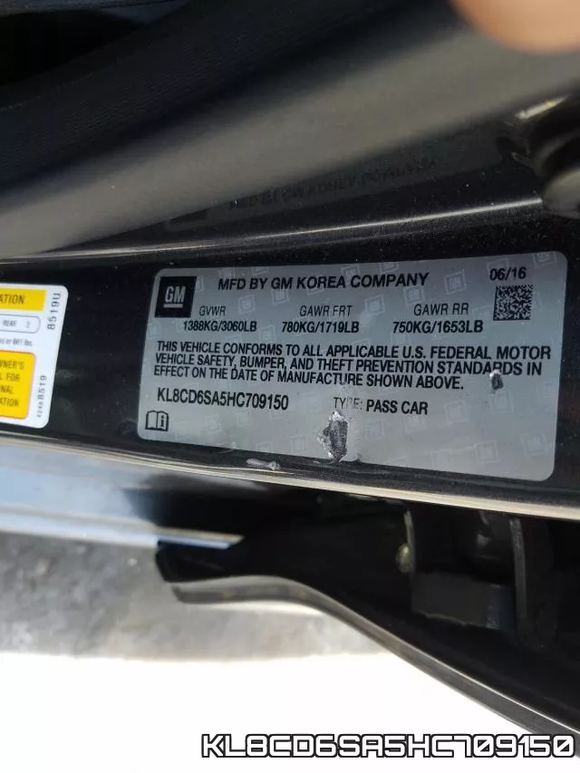 KL8CD6SA5HC709150 фото 2