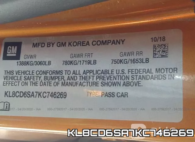 KL8CD6SA7KC746269 фото 10