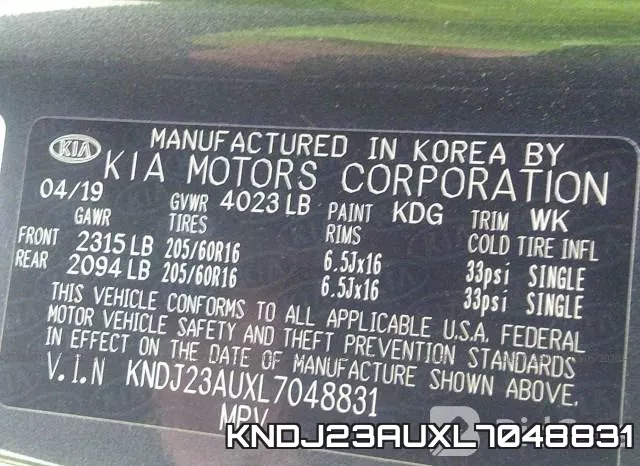 KNDJ23AUXL7048831 фото 10