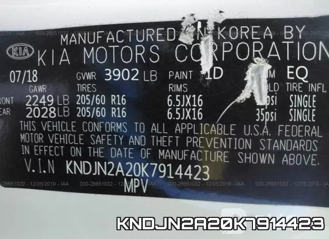 KNDJN2A20K7914423 фото 10