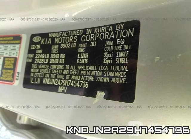 KNDJN2A29H7454736 фото 10
