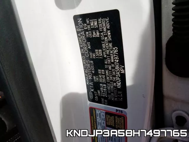 KNDJP3A58H7497765 фото 2