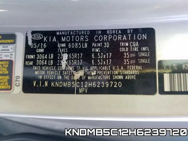 KNDMB5C12H6239720 фото 2