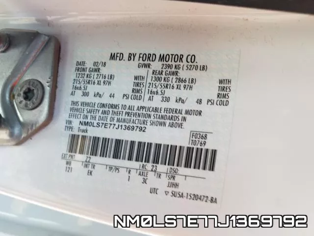 NM0LS7E77J1369792 фото 2