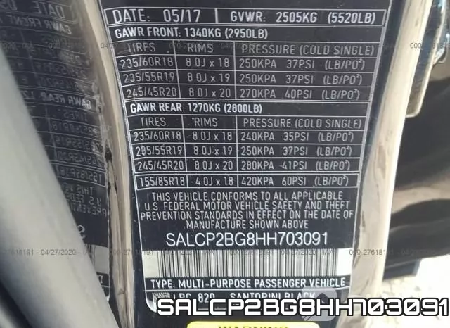 SALCP2BG8HH703091 фото 10
