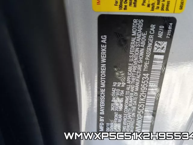 WMWXP5C51K2H95534 фото 2