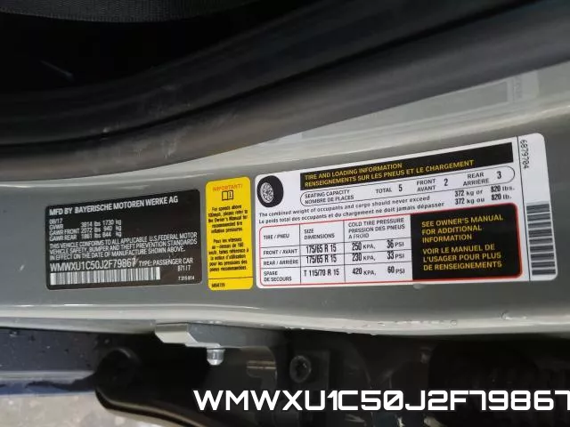 WMWXU1C50J2F79867 фото 2